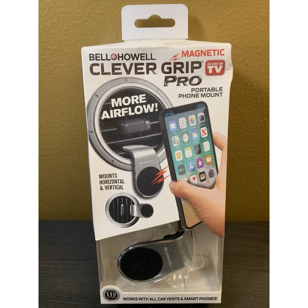 BELL‎ HOWELL CLEVER GRIP PRO PORTABLE PHONE MOUNT